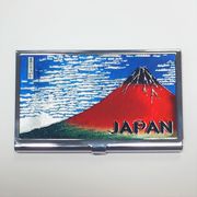 エッチング名刺入れ（赤富士）