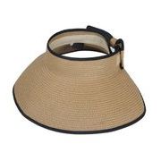 夏　麦わら帽子　サンバイザー　紫外線　UVカット　日よけ防止　ビーチ