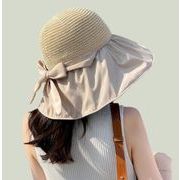 夏　麦わら帽子　バケットハット　紫外線　UVカット　日よけ防止　気質　ビーチ　56-58cm