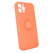 iPhone12ProMax クリームオレンジ 590 スマホケース アイフォン iPhoneシリーズ シリコン リングケース