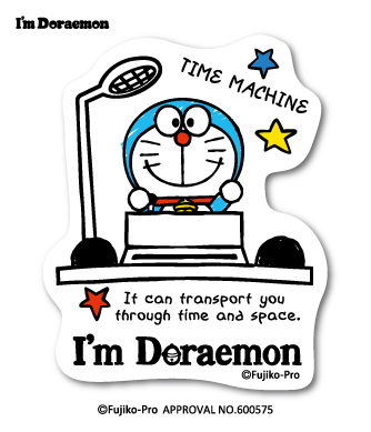 ドラえもん ステッカー I'm DORAEMON タイムマシン 01 LCS-746 キャラクター 人気 公式