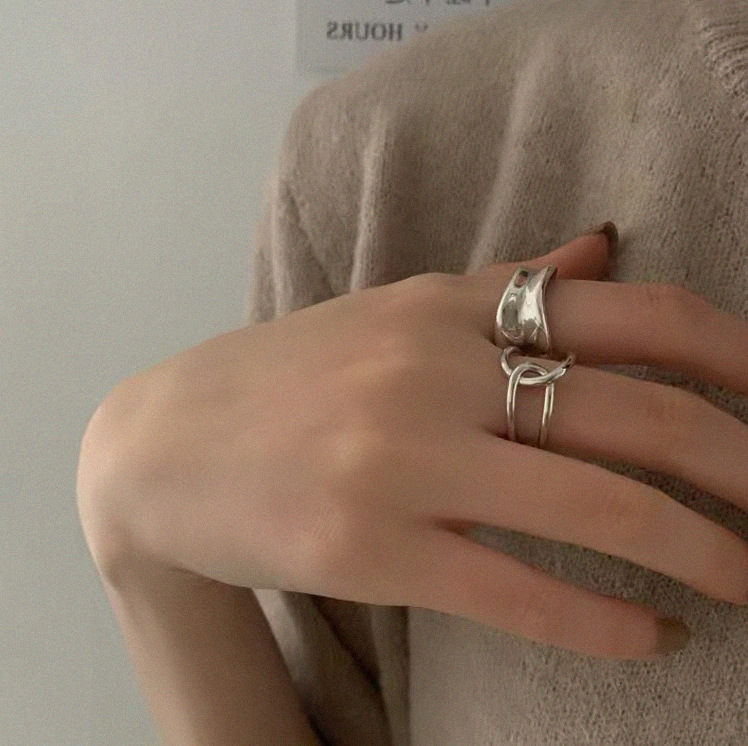 毎日使える 指輪 レディース アクセサリー 上品 大人 オシャレ 可愛い 韓国ファッション ２個セット