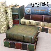 キーストーン【KEY STONE】アンティークルックエンプティーボックス インテリア 洋書 置物 小物入れ