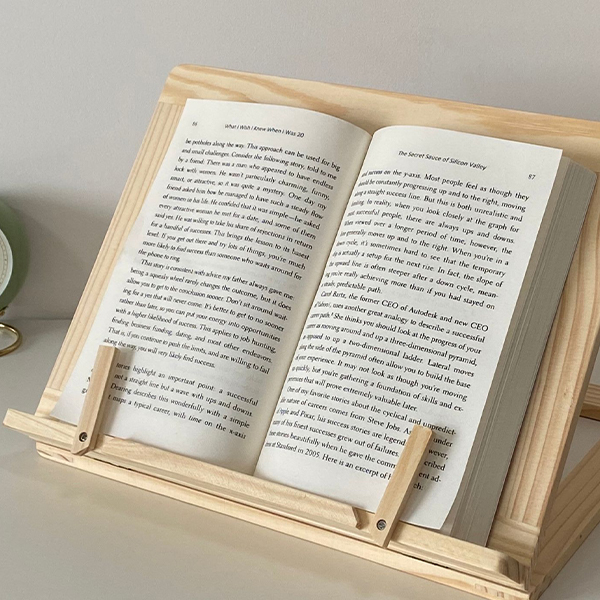 読書におすすめ　本が置ける　木製　お部屋飾り　ルーム フリーアングルスタンド