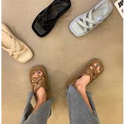 センスアップ 激安セール 歩きやすい サンダル オープントゥ 運動 ローマの靴 ピュアカラー