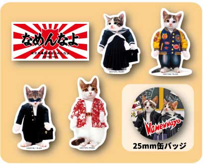 なめ猫 缶入り ミニステッカー ミニ缶バッジ なめ猫缶 集合 Lcc004 ステッカー 缶バッジ なめ猫グッズ 株式会社 ゼネラルステッカー 問屋 仕入れ 卸 卸売の専門 仕入れならnetsea