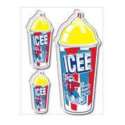 ICEE NEW CUP イエロー ステッカー ICE005 アメリカン雑貨 グッズ くま クマ 熊
