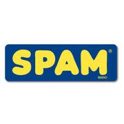 ステッカー SPAM ロゴ ブルー スパム SPA001 アメリカン雑貨 グッズ