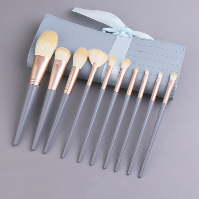 イクブラシ 10本セット メイクブラシセット メイクポーチ付き メイク道具 化粧ブラシ 化粧筆
