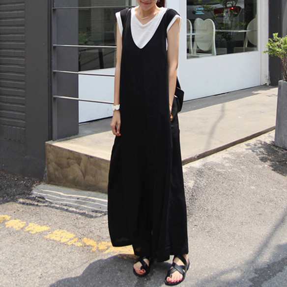 2026夏新作 サロペットパンツ ロング丈パンツ 吊りパンツ 連体服 レディース