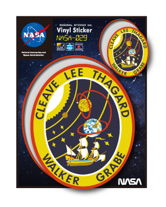 NASAステッカー ロゴ エンブレム 宇宙 スペースシャトル NASA029 グッズ