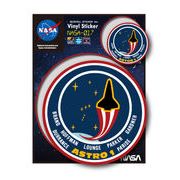 NASAステッカー Astro-1 ロゴ エンブレム 宇宙 スペースシャトル NASA017 グッズ