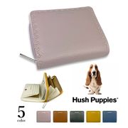 全5色 Hush Puppies ハッシュパピー リアルレザー ステッチデザイン 二つ折り財布 ショートウォレット