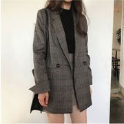 韓国ファッション 2021 秋 新品 高級感 気質 中・長セクション 2つボタン スーツ コート
