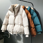 個性的なデザイン コート 韓国版 ゆったりする 短いスタイル Aライン 女性 暖かい 厚手 原宿BF風