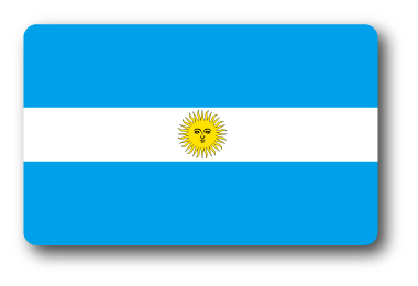 SK208 国旗ステッカー アルゼンチン ARGENTINA 100円国旗 旅行 スーツケース 車 PC スマホ