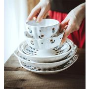 激安セール レトロ アイデア セラミック 家庭用 食器や皿 セット 手描き プレート ディッシュプレート