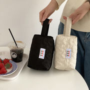 日系  バッグ  手提げかばん  小さい包み  化粧袋  収納バッグ  レジャー   筆の袋  可愛 花柄 3色