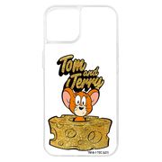 iPhone 13 /トムとジェリー/ラメ グリッターケース/チーズ