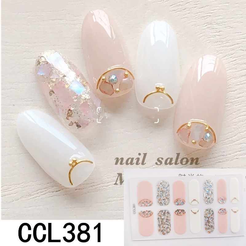 〇ネイルシール 手の爪 20Pcs 爪やすり付き ネイルステッカー ネイル