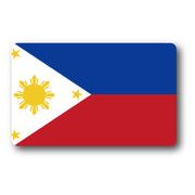 SK227 国旗ステッカー フィリピン PHILIPPINES 100円国旗 旅行 スーツケース 車 PC スマホ