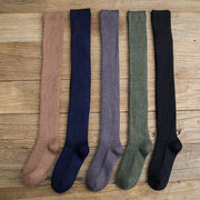 無地ニットハイソックス