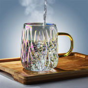 定番 デザインセンス レトロ 透明な ガラス ウォーターカップ