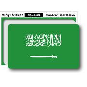 SK434 国旗ステッカー サウジアラビア SAUDI ARABIA 100円国旗 旅行 スーツケース 車 PC スマホ