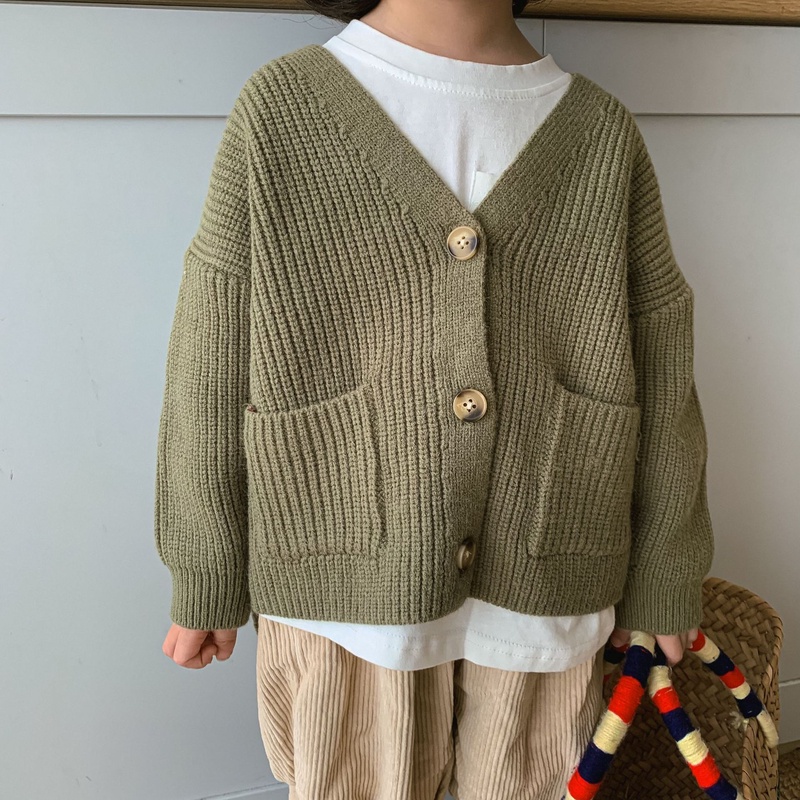 韓国子供服 カーディガン コート ニットセーター 男女兼用 可愛い 秋服