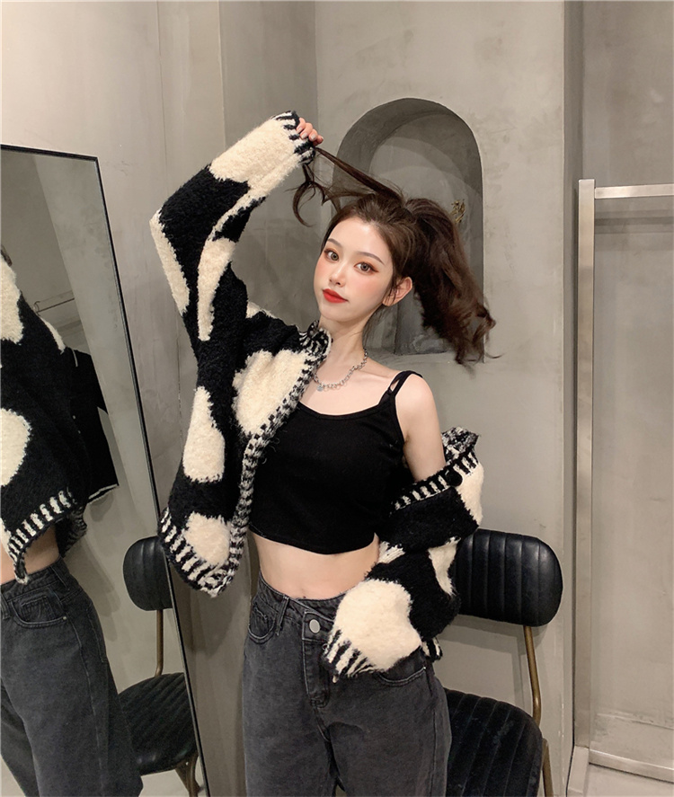 美しすぎます 韓国ファッション 洋風 ニットトップス 長袖 怠惰な風 カーディガン sweet系 セーター