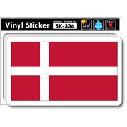 SK336 国旗ステッカー デンマーク DENMARK 国旗 PC スマホ スーツケース