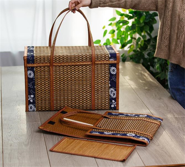 竹織り 牧歌的なスタイル 小さい新鮮な 竹かご パッキングギフトボックス