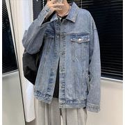 おすすめ商品 韓国ファッション 秋 2021 気質 トレンド 単体ボタン デニムジャケット カジュアル 簡約