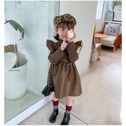 大HITアイテム再入荷 韓国ファッション 秋 冬 子供 洋服 ベストスカート レザースカート  ワンピース