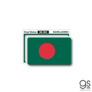 国旗ステッカー バングラデシュ BANGLADESH 100円国旗 旅行 スーツケース 車 PC スマホ SK504