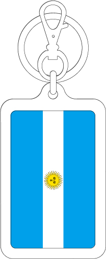 【選べるカラー】KSK208 アルゼンチン ARGENTINA 国旗キーホルダー 旅行 スーツケース