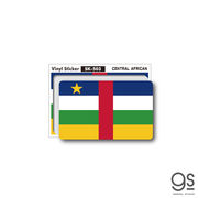 国旗ステッカー 中央アフリカ CENTRAL AFRICAN 100円国旗 旅行 スーツケース 車 PC スマホ SK503