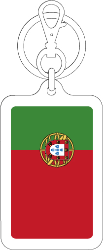 【選べるカラー】KSK266 ポルトガル PORTUGAL 国旗キーホルダー 旅行 スーツケース