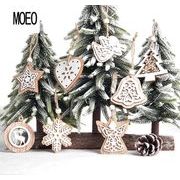 ツリー飾り オーナメント 木製チャーム クリスマスグッズ 部屋飾り 壁飾り クリスマス飾り