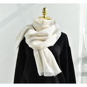 ひとつ上のオシャレを提案 男女兼用 秋冬 編み物 無地 暖かさ カップル スカーフ 韓国語版 ロングスタイル