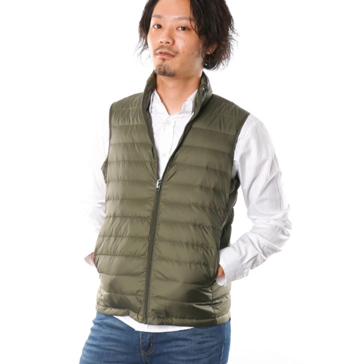 19秋冬新作 ダウンベスト メンズ スタンドカラー ハイネック インナーベスト ライトダウンベスト アパレル 佐藤正 株式会社 問屋 仕入れ 卸 卸売の専門 仕入れならnetsea