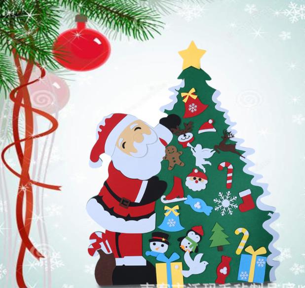 青井屋新作クリスマス 飾り 壁掛け フェルトクリスマスツリー