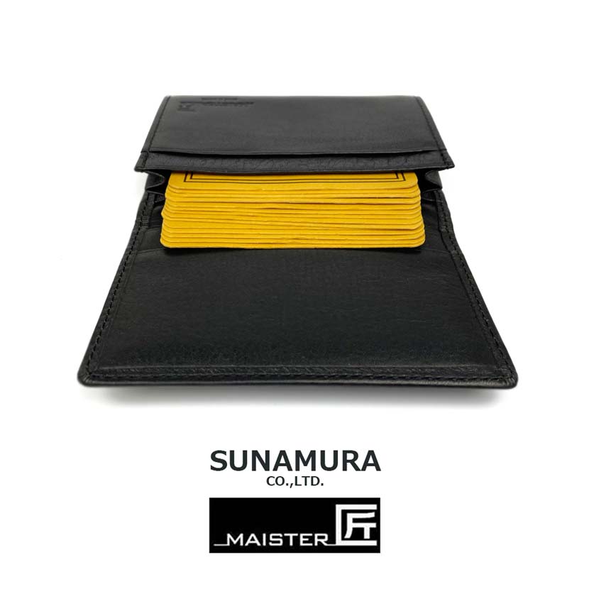 全2色】SUNAMURA 砂村 MAISTER匠 日本製 ソフトレザー 名刺入れ カード