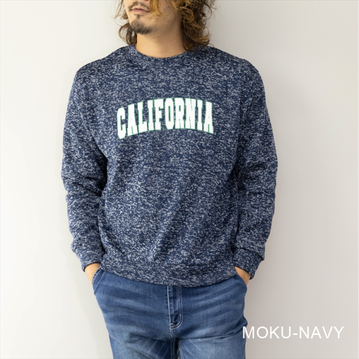 トレーナー メンズ 裏起毛 ロゴプリント ニットフリース 部屋着 ルームウェア パジャマ ワンマイルウェア アパレル 佐藤正 株式会社 問屋 仕入れ 卸 卸売の専門 仕入れならnetsea