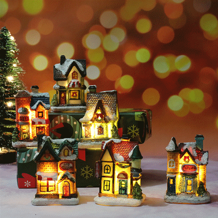 Christmas限定 ミニハウス スタンドライト LEDライト ランプ クリスマス用品 デコレーション 装飾