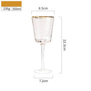 ファッション クリスタル グラスレッド ワイングラス トライアングルグラス シャンパングラス ゴブレット