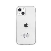 dparks ソフトクリアケース for iPhone 13 mini ミニ動物 ペンギン