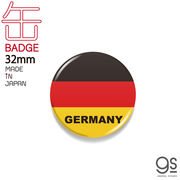 国旗缶バッジ CBFG003 GERMANY ドイツ 32mm 旅行  お土産 国旗柄 グッズ