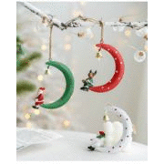 Christmas限定 サンタ 樹脂チャーム ツリー飾り ウォールデコレーション クリスマス飾り 壁 インテリア