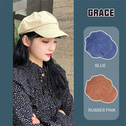 INSスタイル ウエスタンスタイル 気質 コットンとリネン 八角形の帽子 ファッション 簡約 ベレー帽